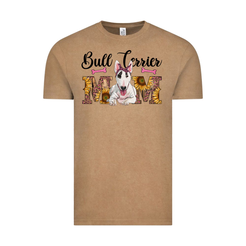 Western Bull Terrier Mom Vintage Tee by RanaPortraitStore | Teevron