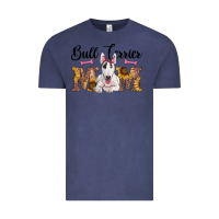 Vintage Denim western bull terrier mom Vintage Tee - RanaPortraitStore