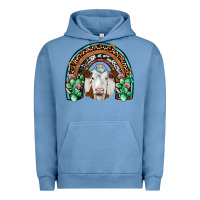 Pigment Pebble Blue simmental  rainbow Urban Hoodie - JahusDesignShop