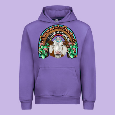 Simmental  Rainbow Urban Hoodie Designed By Jahusdesignshop