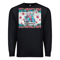 Black da dental assistant dentist element with flowers Premium Sweatshirt - AdoDesignShop