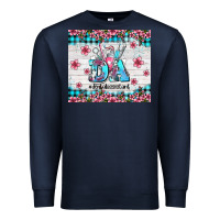 Navy da dental assistant dentist element with flowers Premium Sweatshirt - AdoDesignShop