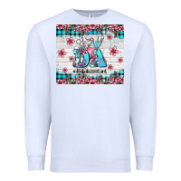 White da dental assistant dentist element with flowers Premium Sweatshirt - AdoDesignShop