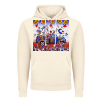 Vintage Artic Fourth Of July Truck American Flag Vintage Hoodie - FaDigitalArtStudio