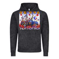Vintage Black Fourth Of July Truck American Flag Vintage Hoodie - FaDigitalArtStudio