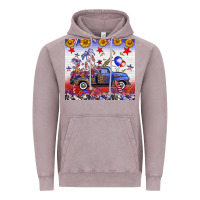Fourth Of July Truck American Flag Vintage Hoodie | Teevron