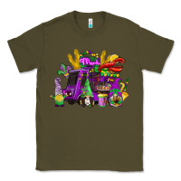 Army Green mardi gras gnome truck Classic Tee - CowGirlArtShop
