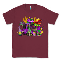 Burgundy mardi gras gnome truck Classic Tee - CowGirlArtShop
