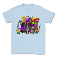 Dusty Blue mardi gras gnome truck Classic Tee - CowGirlArtShop