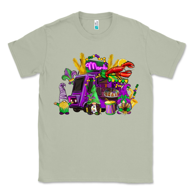 Mardi Gras Gnome Truck Classic Tee by CowGirlArtShop | Teevron