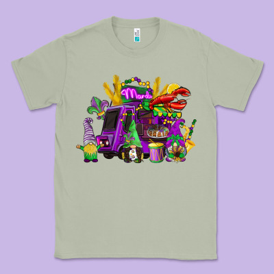 Mardi Gras Gnome Truck Classic Tee Designed By Cowgirlartshop