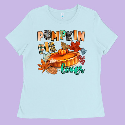 Pumpkin Pie Lover Ladies Tee Designed By Cowgirlartshop
