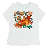 White pumpkin pie lover Ladies Tee - CowGirlArtShop