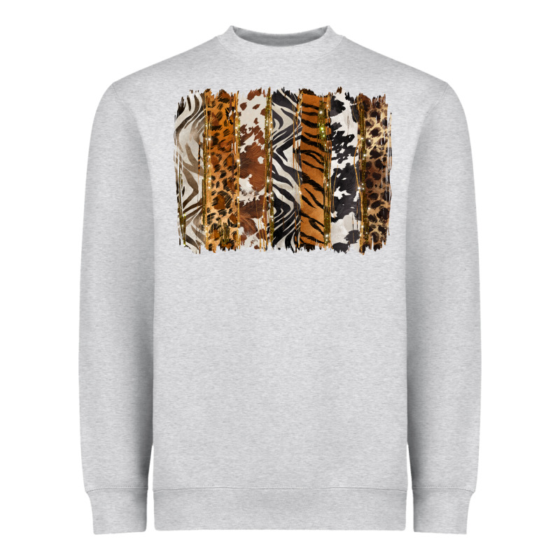 Western Animal Patterns Brushstoke Heavyweight Sweatshirt by BarkalooDesign | Teevron