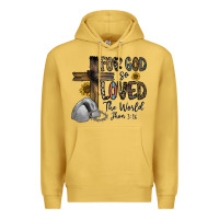 Antique Gold for god so loved the world jhon Premium Hoodie - CowhideDigitalArt