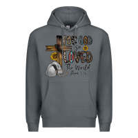 Rock for god so loved the world jhon Premium Hoodie - CowhideDigitalArt