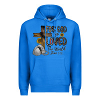 True Royal for god so loved the world jhon Premium Hoodie - CowhideDigitalArt