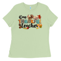 Matcha one thankful teacher Ladies Tee - CowGirlArtShop