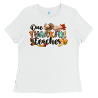 One Thankful Teacher Ladies Tee | Teevron
