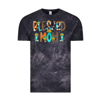 Cloud Black Blessed Mom Vintage Tee - CowCowDesign