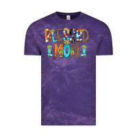 Cloud Purple Blessed Mom Vintage Tee - CowCowDesign