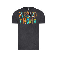 Vintage Black Blessed Mom Vintage Tee - CowCowDesign