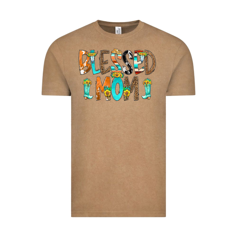 Blessed Mom Vintage Tee by CowCowDesign | Teevron