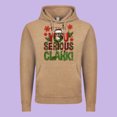 You Serious Clark With Deer Bbs Vintage Hoodie Designed By Bundleandbundleshop