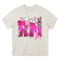 Cream Breast Cancer RN Registered Nurse Heavy Core Tee - texasbilliewilder