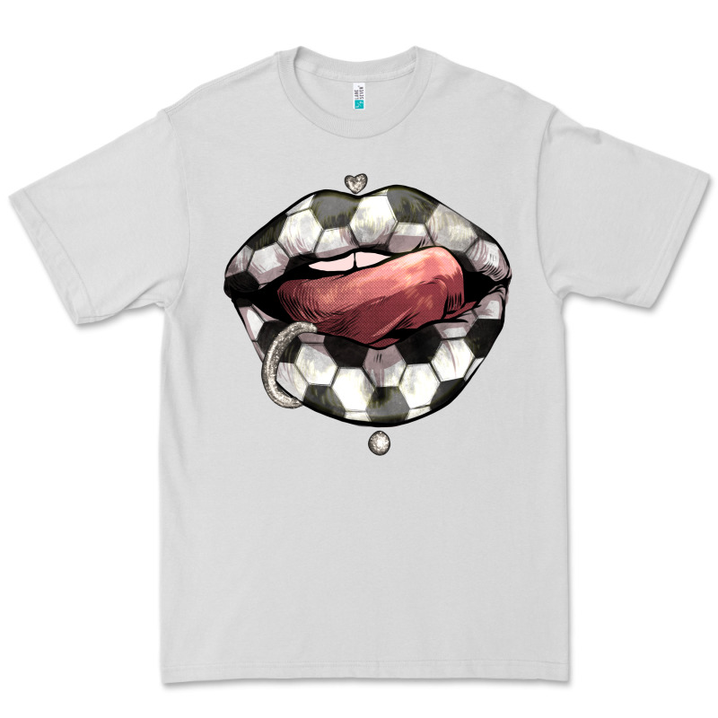 Soccer Lips Premium Tee by HowdyJamesFarm | Teevron