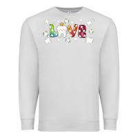 Dove Grey love tooth and tooth fairy Premium Sweatshirt - AdoDesignShop
