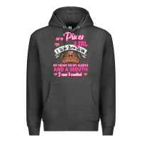 Charcoal Heather As A Pisces Girl I Was Born With My Heart On My Sleeve And A Mouth Premium Hoodie - Jasminsmagicworld