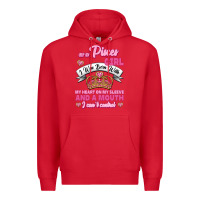 Red As A Pisces Girl I Was Born With My Heart On My Sleeve And A Mouth Premium Hoodie - Jasminsmagicworld