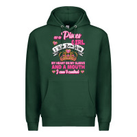Sports Green As A Pisces Girl I Was Born With My Heart On My Sleeve And A Mouth Premium Hoodie - Jasminsmagicworld