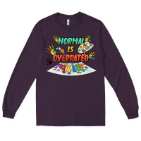 Plum Normal Is Overrated Long Sleeve Tee - FaDigitalArtStudio