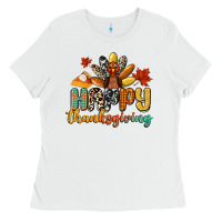 Happy Thanksgiving Ladies Tee | Teevron