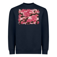Navy pink camouflage background Heavyweight Sweatshirt - BarkalooDesign