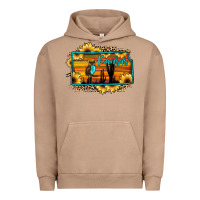 Pigment Burro kansas owl sunset sunflower map Urban Hoodie - JahusDesignShop