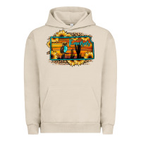 Pigment French Oak kansas owl sunset sunflower map Urban Hoodie - JahusDesignShop