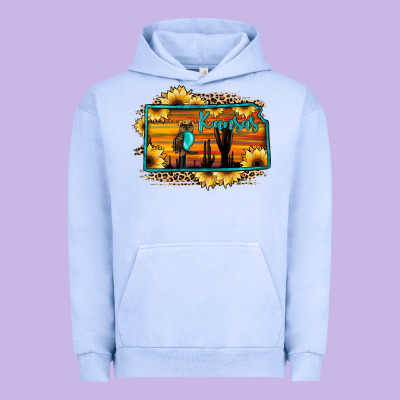 Kansas Owl Sunset Sunflower Map Urban Hoodie Designed By Jahusdesignshop