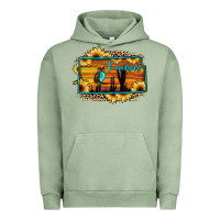 Pigment Oil Green kansas owl sunset sunflower map Urban Hoodie - JahusDesignShop