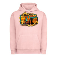 Pigment Salmon kansas owl sunset sunflower map Urban Hoodie - JahusDesignShop