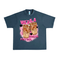 Midnight Navy We're a perfect match Valentine's Day Urban Heavy Tee - FaDigitalArtStudio