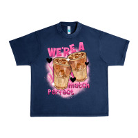 Navy We're a perfect match Valentine's Day Urban Heavy Tee - FaDigitalArtStudio
