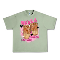 Oil Green We're a perfect match Valentine's Day Urban Heavy Tee - FaDigitalArtStudio