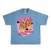 Pebble Blue We're a perfect match Valentine's Day Urban Heavy Tee - FaDigitalArtStudio