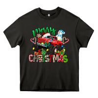 Asphalt merry christmas monster truck Heavy Core Tee - texasbilliewilder