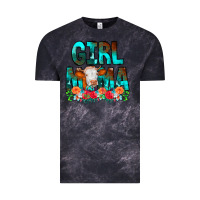 Cloud Black Girl Mama Flowers Cow Vintage Tee - CowCowDesign