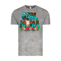 Cloud Rock Girl Mama Flowers Cow Vintage Tee - CowCowDesign