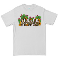 Dove Grey Cactus Cowhide Sunflower Mama and Mini Set Premium Tee - Jasminsmagicworld